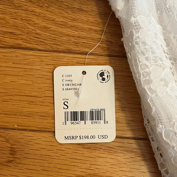 NWT Free People White Lace Dress - Picture 10 of 10